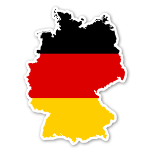 Deutschlandflagge Aufkleber Deutschlandaufkleber