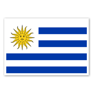 Uruguayn lippu tarrana