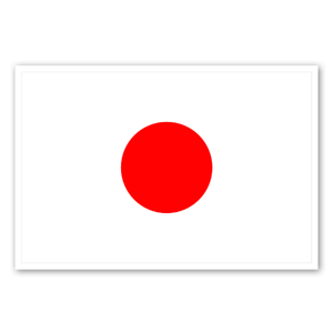 Japanin lippu tarrana