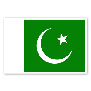 Pakistanin lippu tarrana