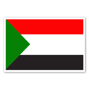 Sudanin lippu tarrana