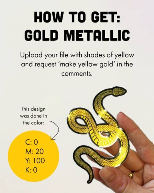 How to get Gold metallic stickers at StickerApp.